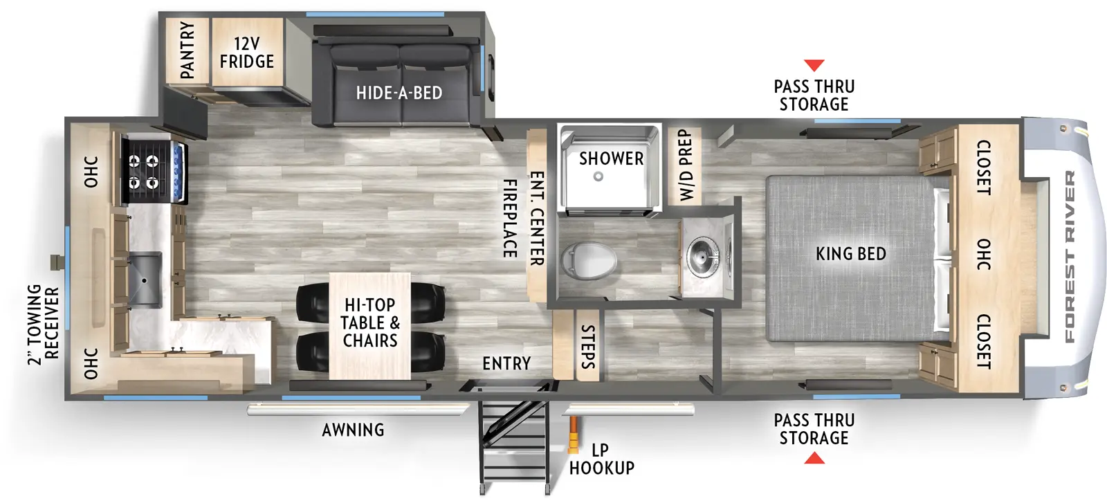 Cardinal 23RK Floorplan